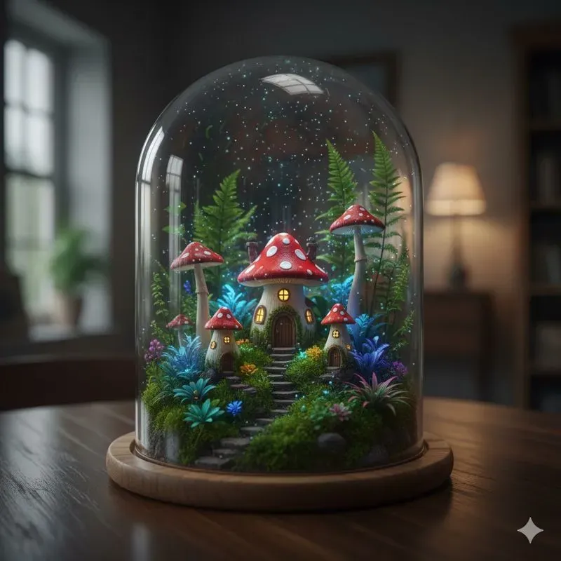 Miniature Worlds Encased In Glass