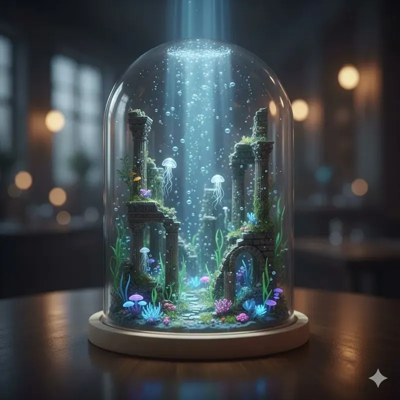 Miniature Worlds Encased In Glass