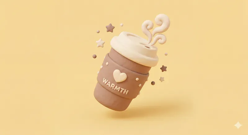 Cute 3D Claymorphism UI Icons