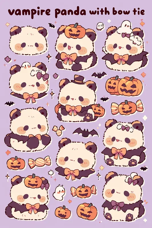 Kawaii Halloween Stickers For Etsy