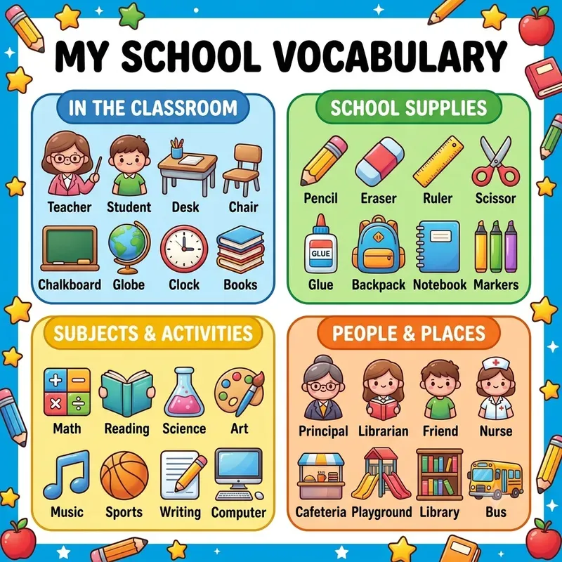 Kids Vocabulary Poster Generator
