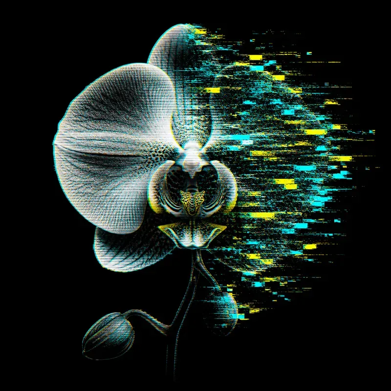 Glitch Fragmentation Signal Art