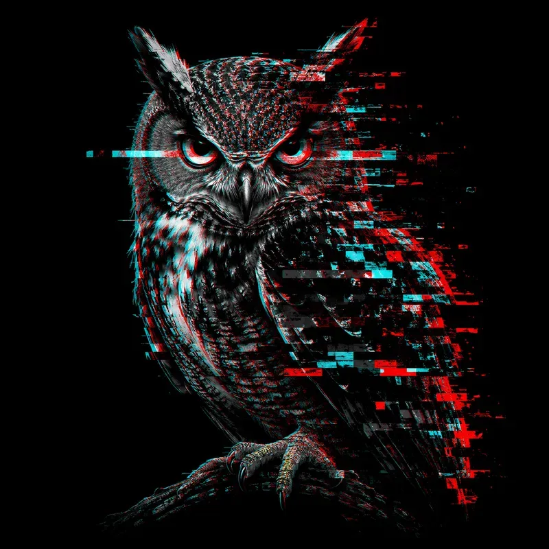 Glitch Fragmentation Signal Art