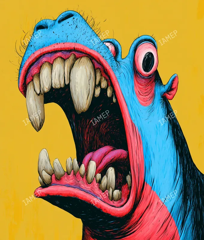 Grotesque Popart Animal Portraits