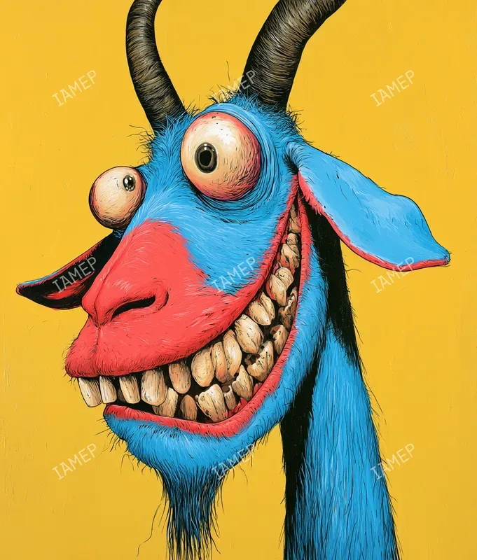 Grotesque Popart Animal Portraits