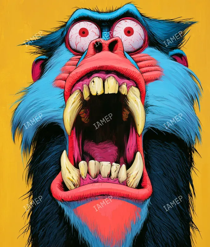 Grotesque Popart Animal Portraits