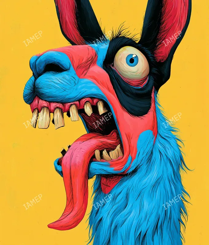 Grotesque Popart Animal Portraits