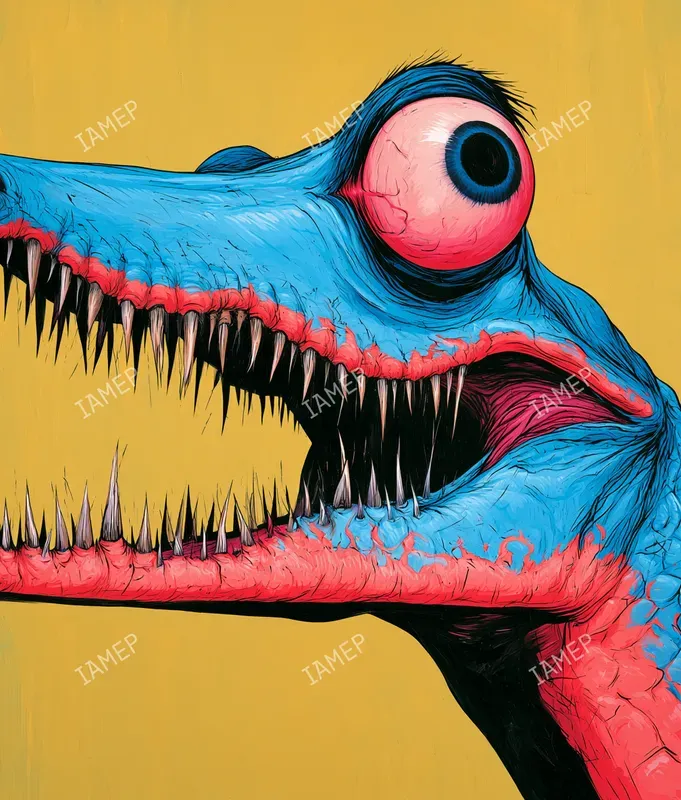 Grotesque Popart Animal Portraits