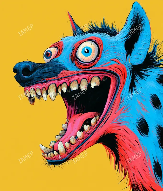 Grotesque Popart Animal Portraits