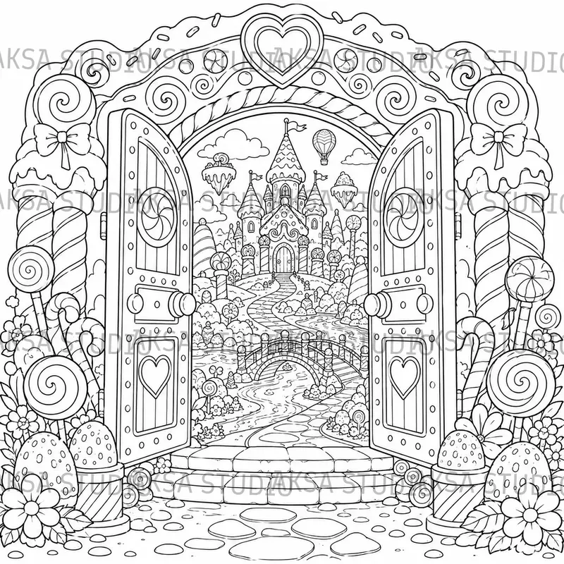 Fantasy Portal Coloring Books