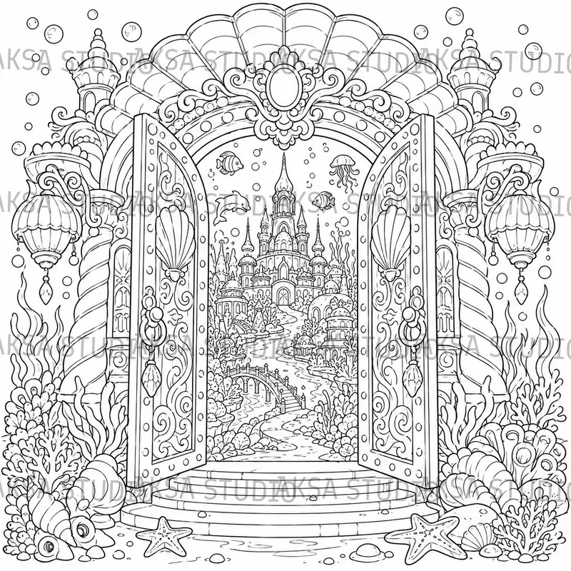 Fantasy Portal Coloring Books