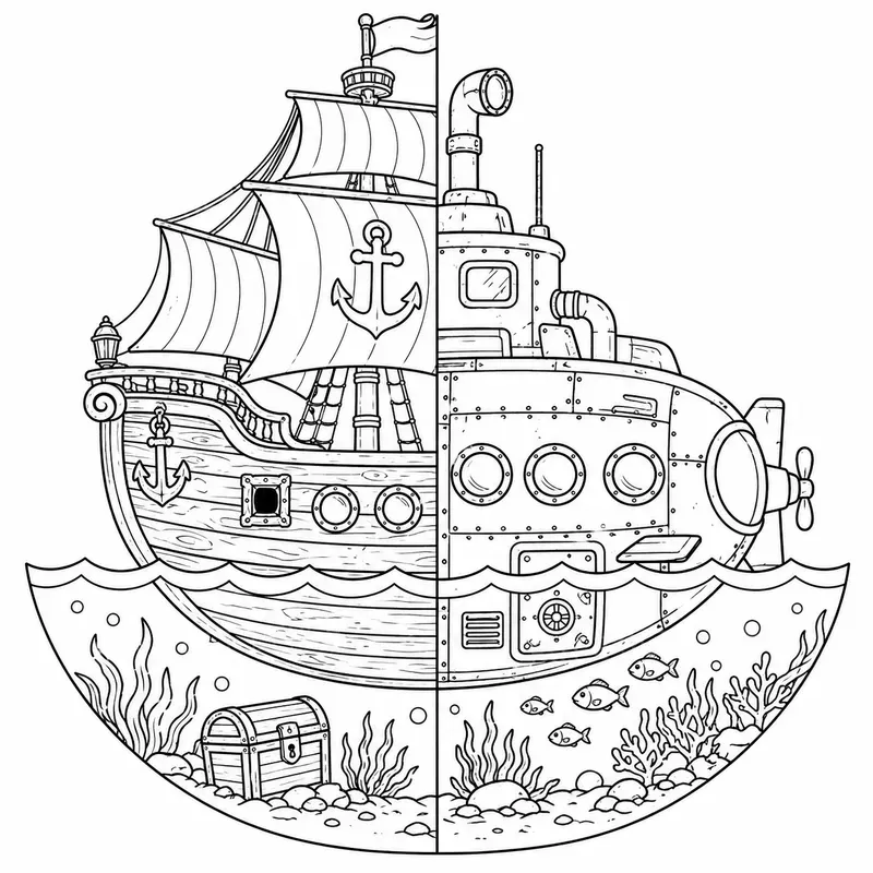 Splitdesign Dual Form Coloring Pages