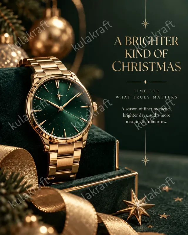 Luxury Christmas Branding Product Ads