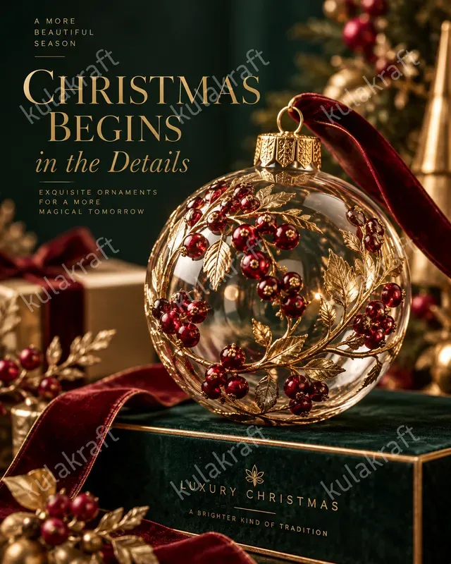 Luxury Christmas Branding Product Ads