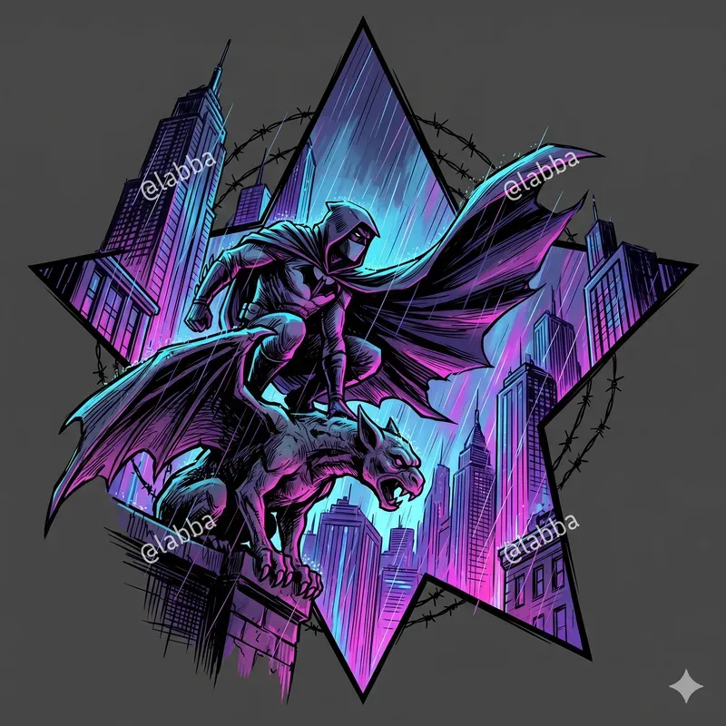 Dynamic Neon Comic Art Wall Decor