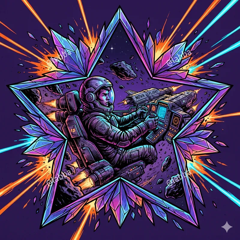 Dynamic Neon Comic Art Wall Decor