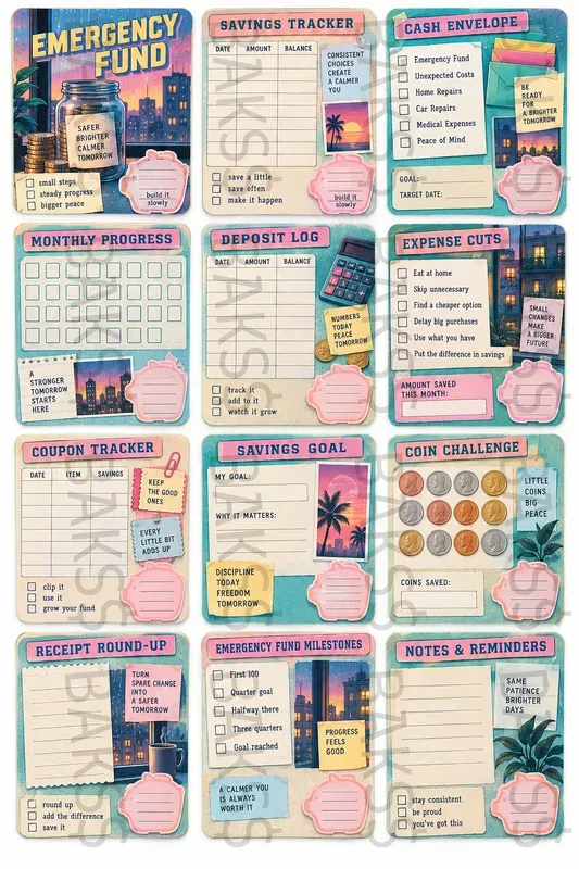 Retro Budget Binder Kits