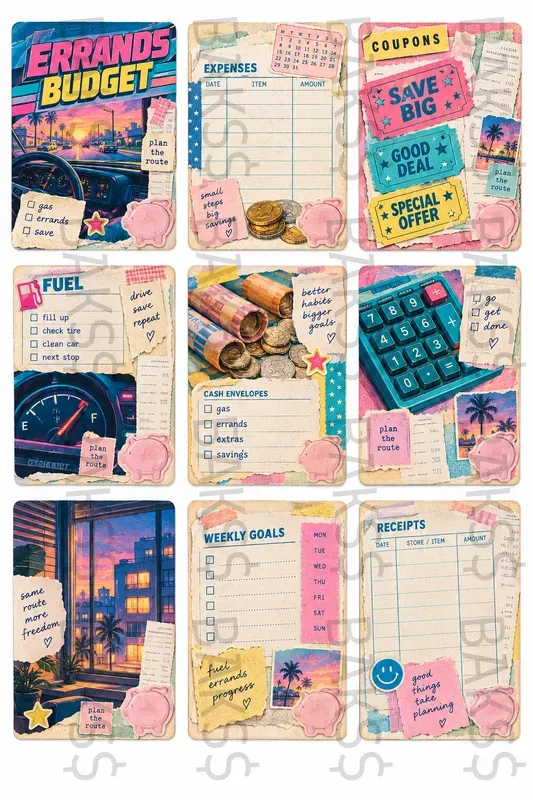 Retro Budget Binder Kits