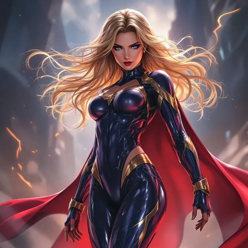 Female Superhero Fantasy Anime Style