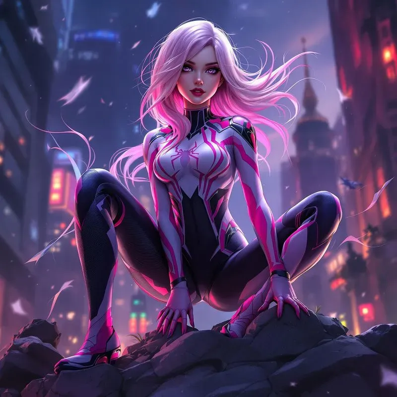 Female Superhero Fantasy Anime Style