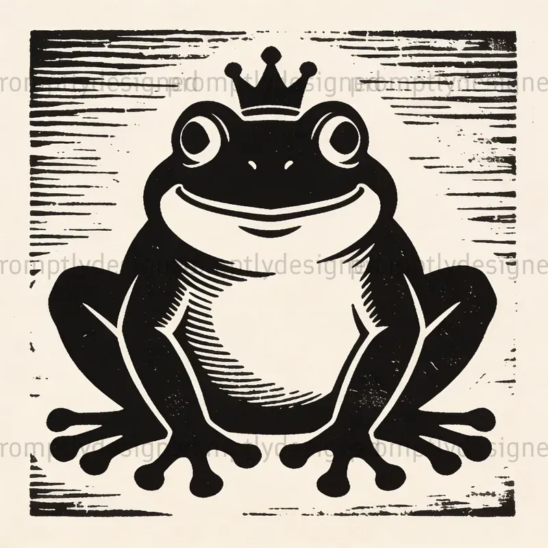 Cartoon Linocut Mascot Designs