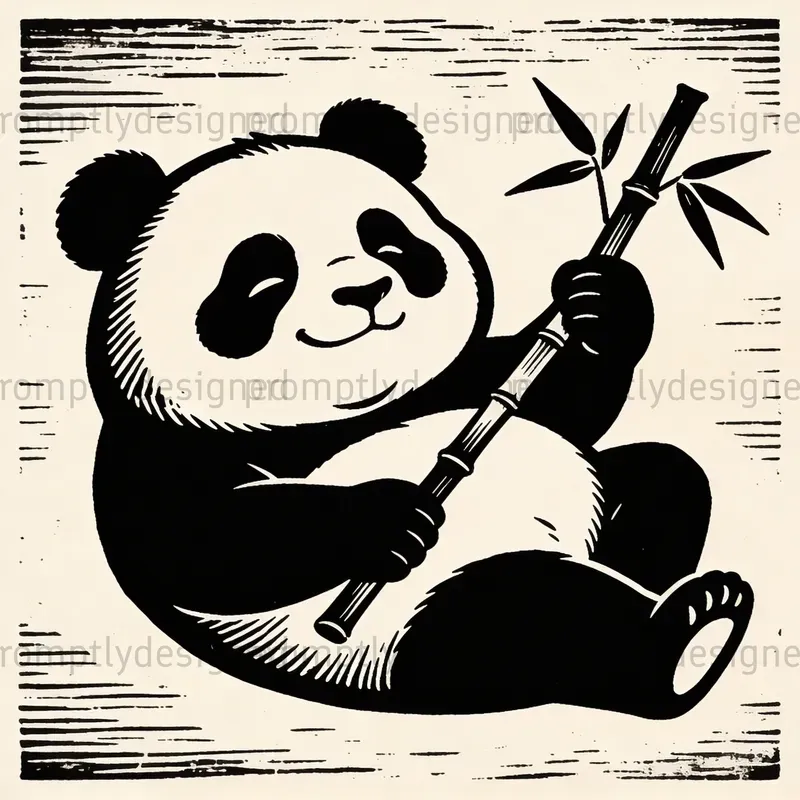 Cartoon Linocut Mascot Designs