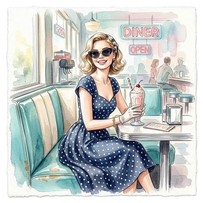 Chic Summer Watercolor Fashion