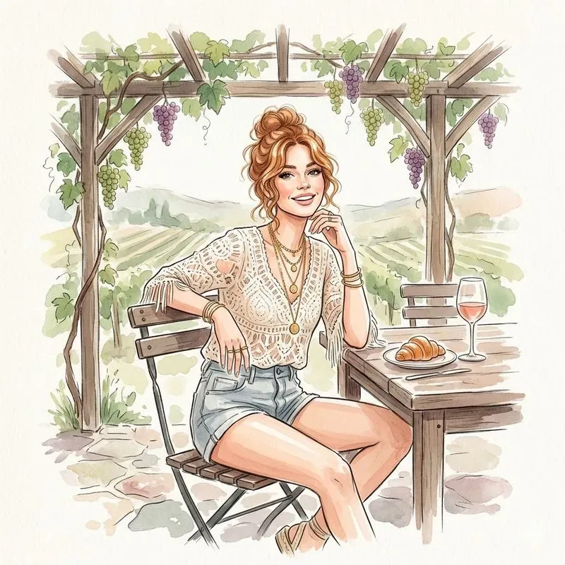 Chic Summer Watercolor Fashion