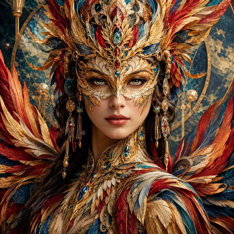 Ornate Masquerade Fantasy Portraits