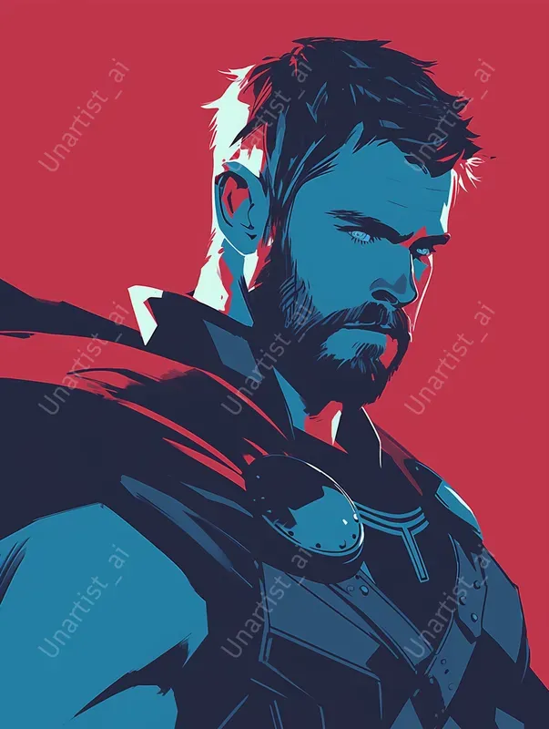 Minimalist Marvel Comics Characters