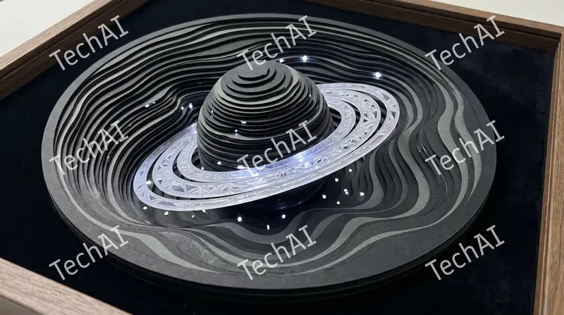 3D Papercut Topographic Space Art