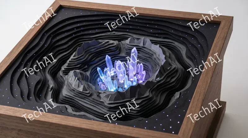 3D Papercut Topographic Space Art