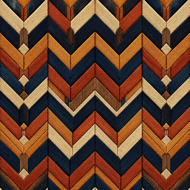 Prismatic Chevron Tapestry Flows
