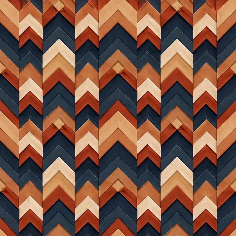 Prismatic Chevron Tapestry Flows