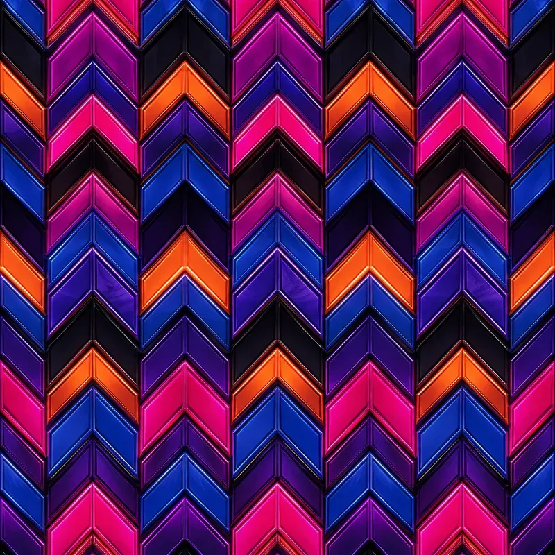 Prismatic Chevron Tapestry Flows
