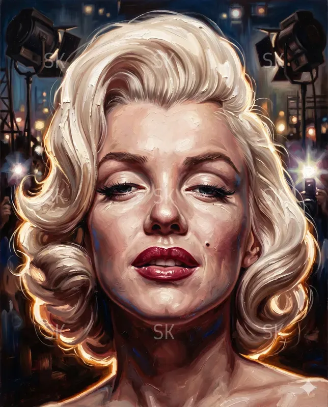 Cinematic Oil Caricature Paintings