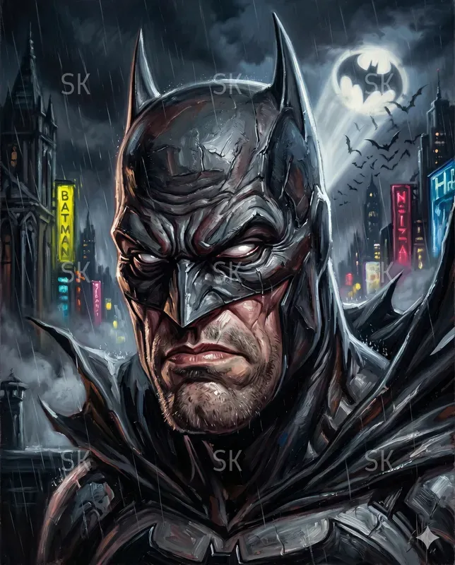 Cinematic Oil Caricature Paintings