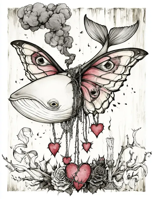 Gothic Anti Valentine Illustrations