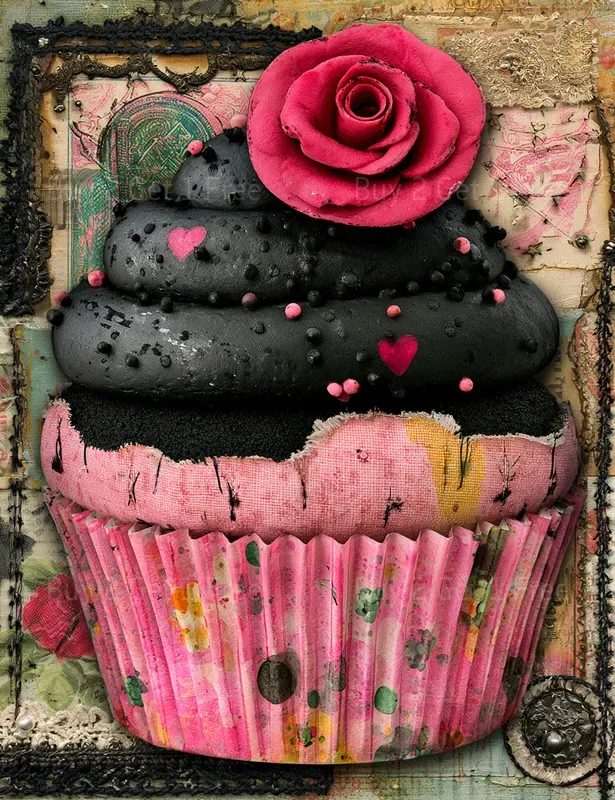 Gothic Tattoo Girl Junk Journals