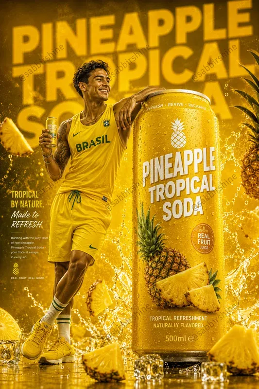 Premium Beverage Ad Poster Generator