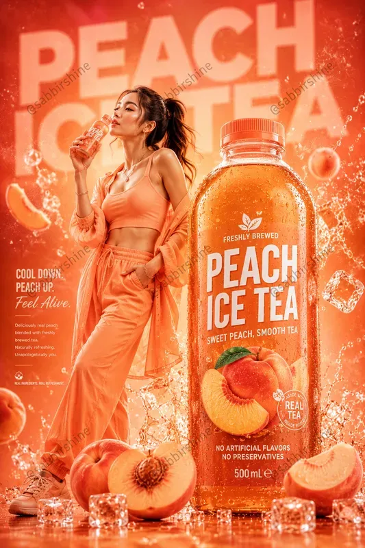 Premium Beverage Ad Poster Generator