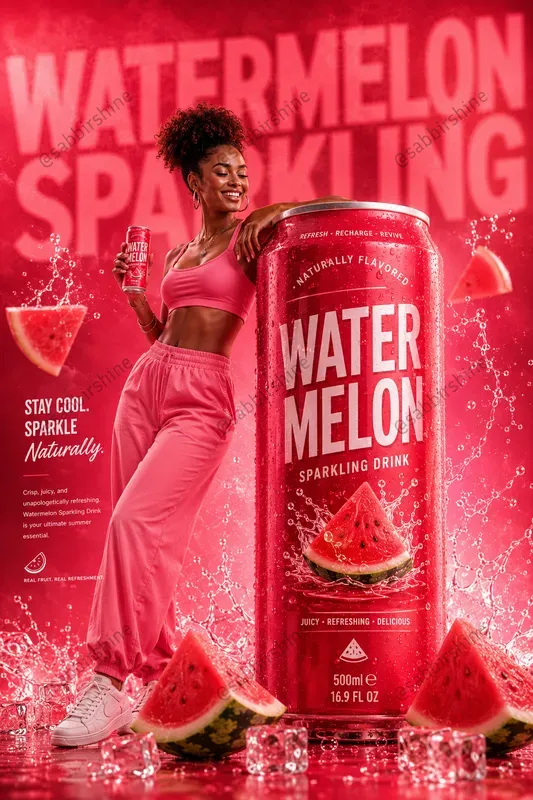 Premium Beverage Ad Poster Generator