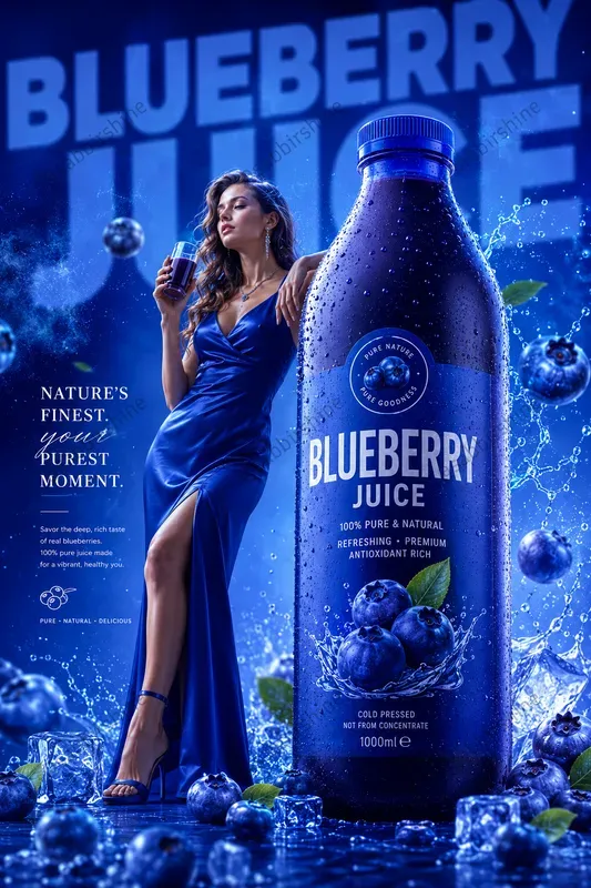 Premium Beverage Ad Poster Generator
