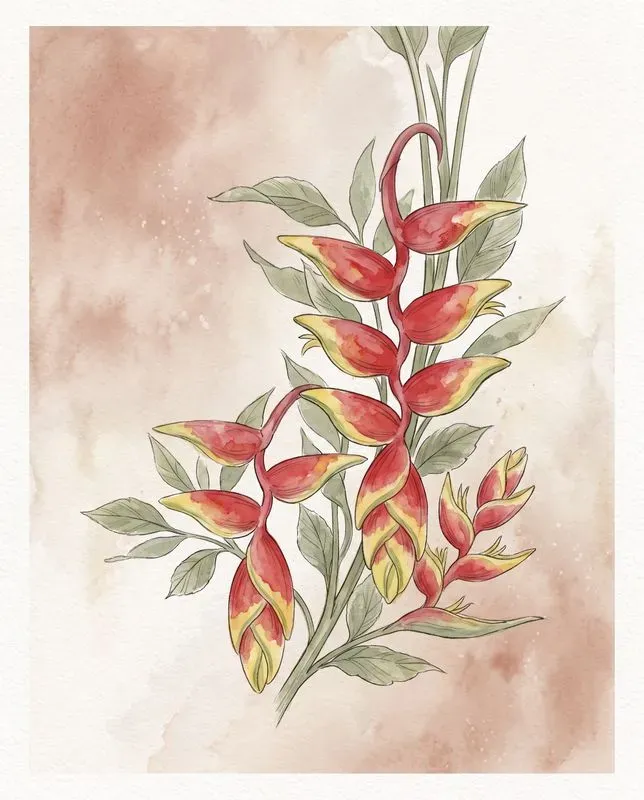 Watercolor Flower Art