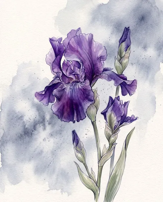 Watercolor Flower Art