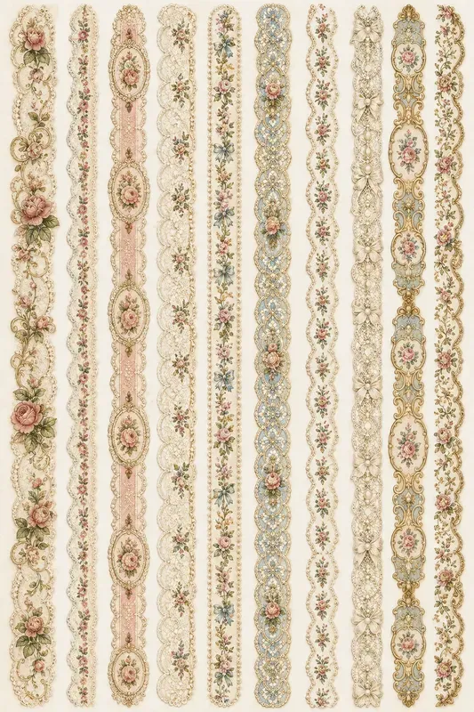 Vintage Ornamental Border Designs