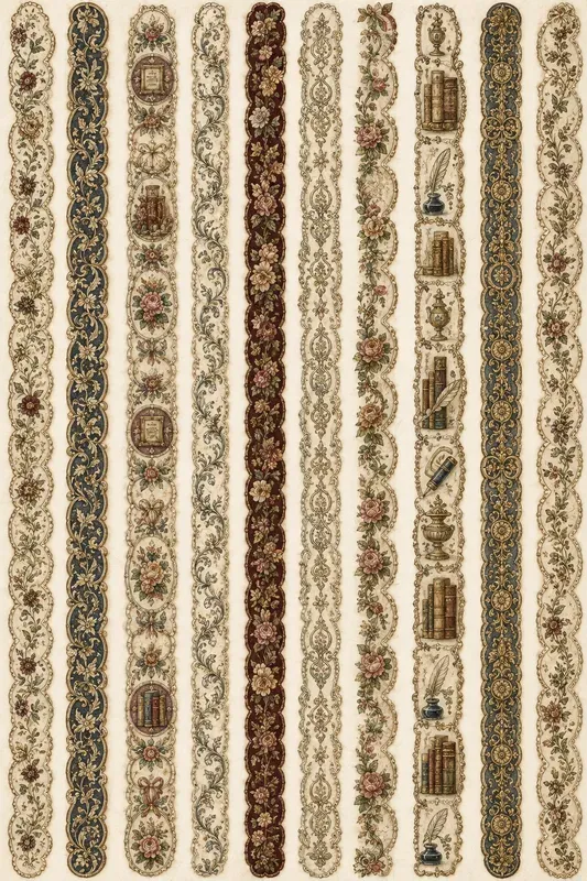 Vintage Ornamental Border Designs