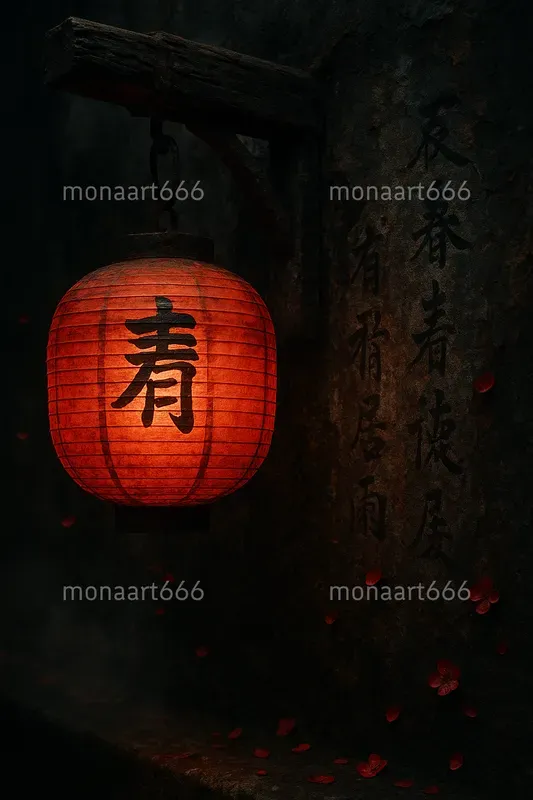Crimson Shadows Dark Japanese Aesthetics