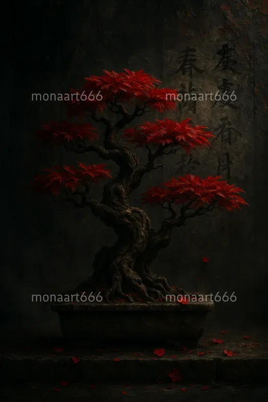 Crimson Shadows Dark Japanese Aesthetics