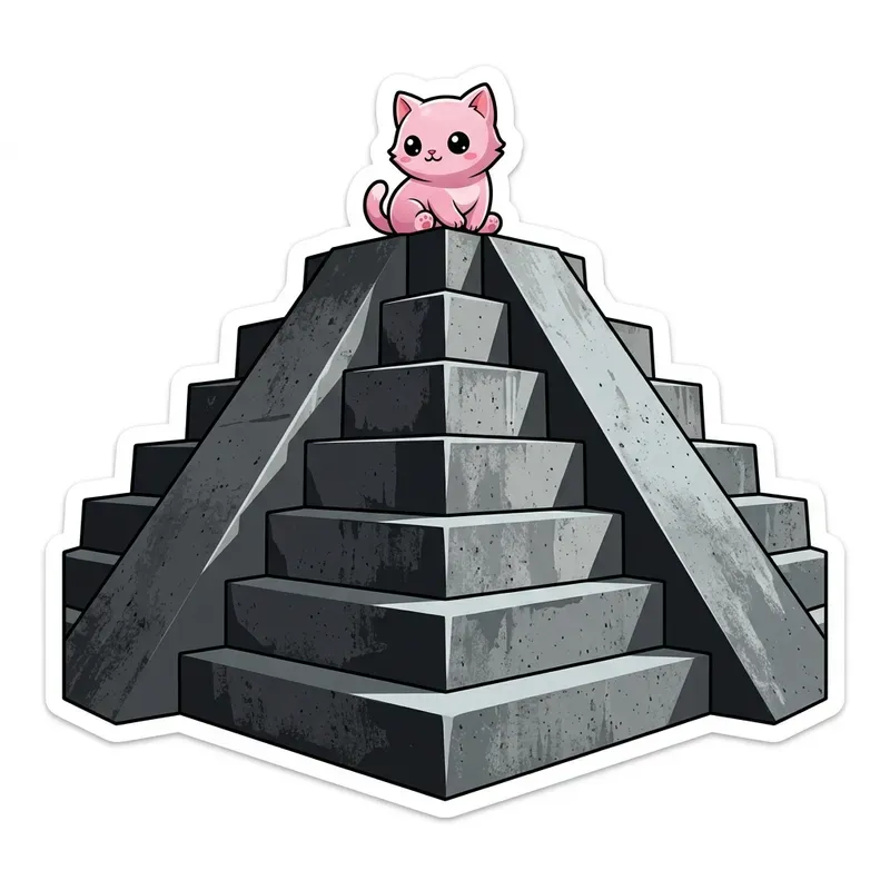 Kawaii Brutalist Sticker Pod Designs